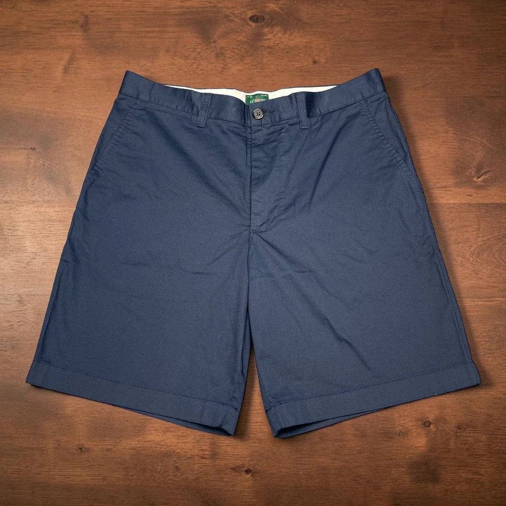 J.Crew Oarsman Portsider Shorts Mens 31 Blue 9‎ Inch Inseam Stretch Chino CH150